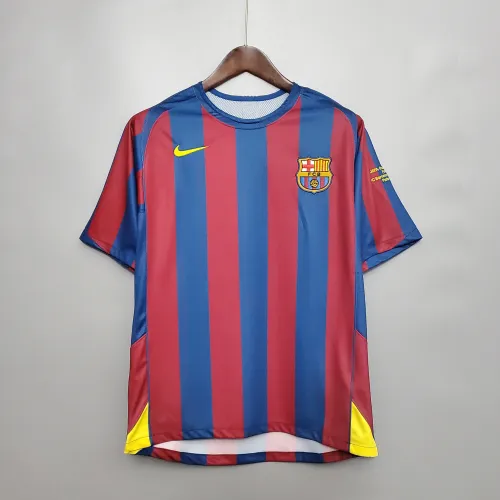 06/07 Barcelona UEFA Champions League Home Retro Soccer Jersey