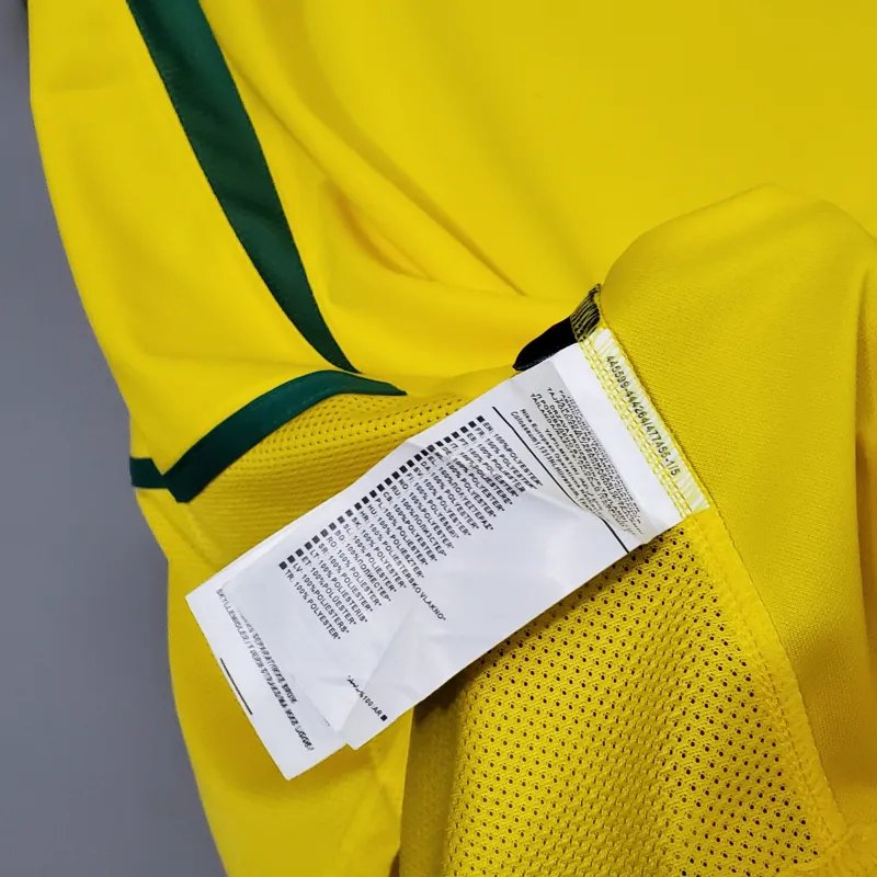 2002 World Cup Brazil home Retro Soccer Jersey