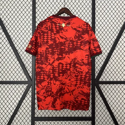 2024 Portugal Training Wear Red Soccer Jersey