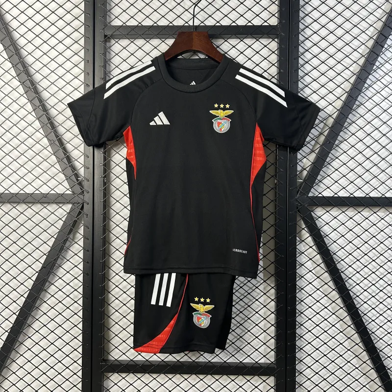 Ensemble d'entraînement noir Benfica 25/26 pour enfants
