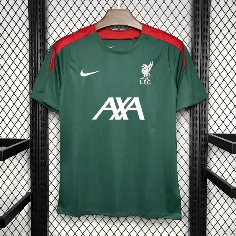 24/25 Liverpool Dark Green Pre-Match Soccer Jersey