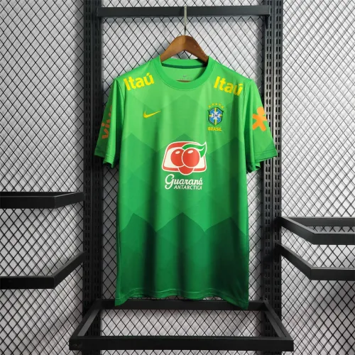 2022 World Cup Brazil Training Green Soccer Jersey