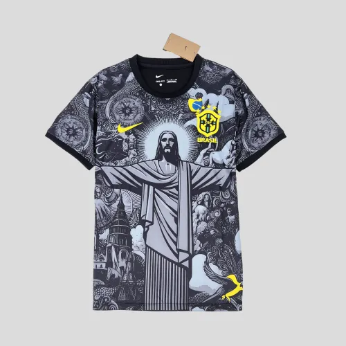 2024 Brazil Grey Jesus Special Edition Jersey