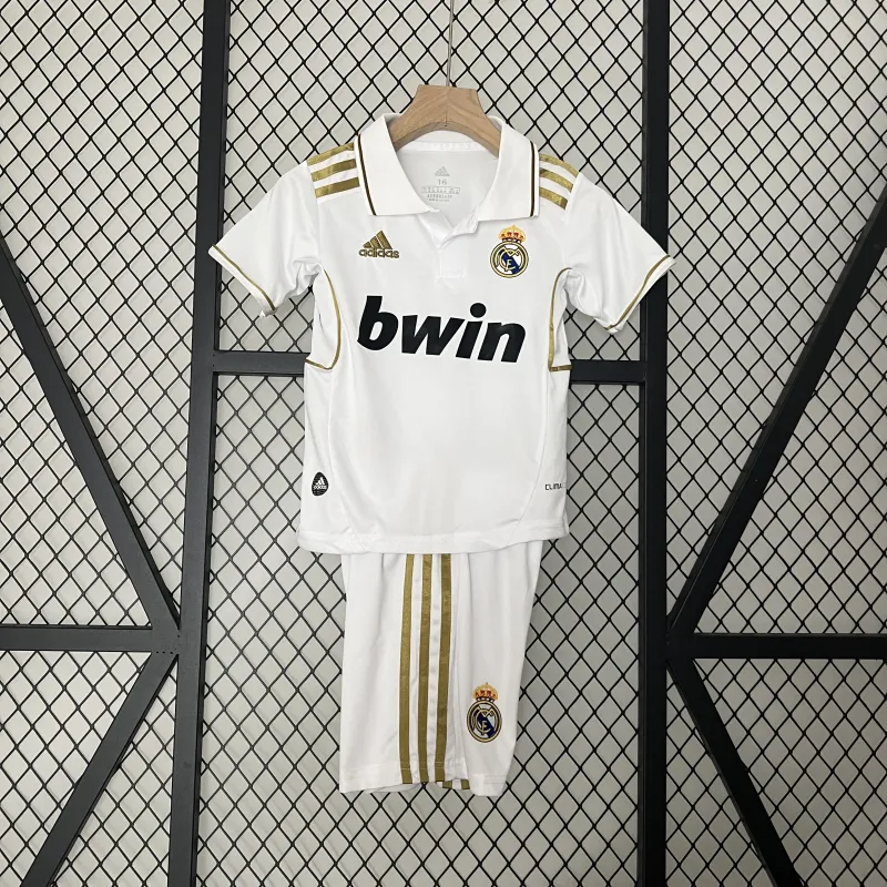 11/12 Real Madrid home white Retro kids kit