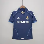 05/06 Real Madrid Retro Away blue soccer jersey 05/06 Real Madrid Retro Away blue soccer jersey