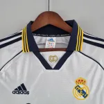 Camisola de futebol branca do Real Madrid Retro Home 2000