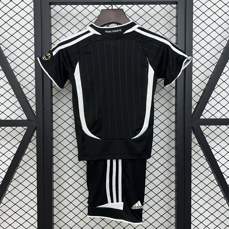 06/07 Real Madrid away black Retro kids kit