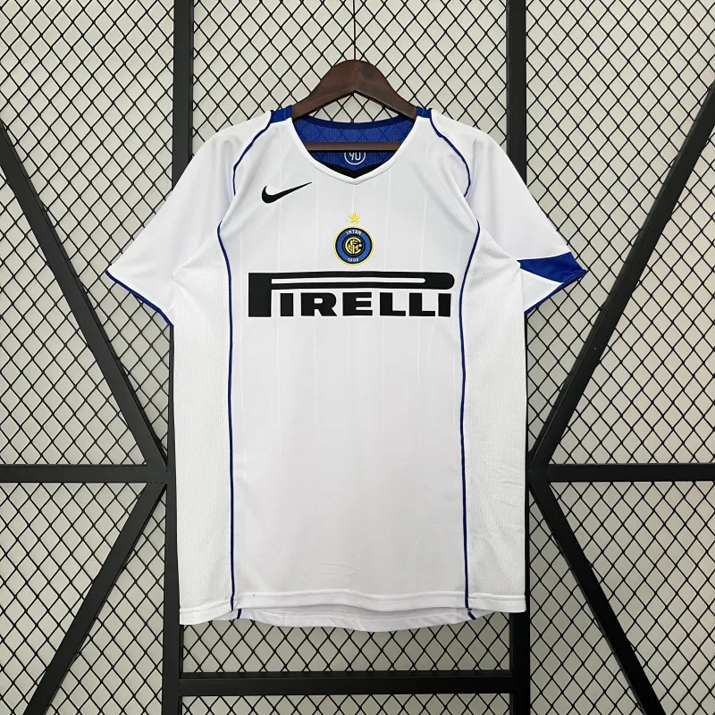 04/05 Inter Milan Away white soccer jersey