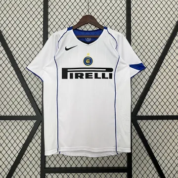 04/05 Inter Milan Maglia da calcio bianca da trasferta