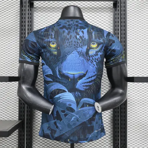 Camiseta azul de jugador edición especial de Brasil 2024