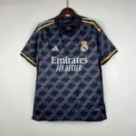 Camisa de futebol do Real Madrid 23/24, fora de casa, preta 23/24 Real Madrid Away blac soccer jersey