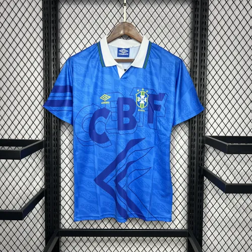 1991 Brazil Away Retro Soccer Jersey