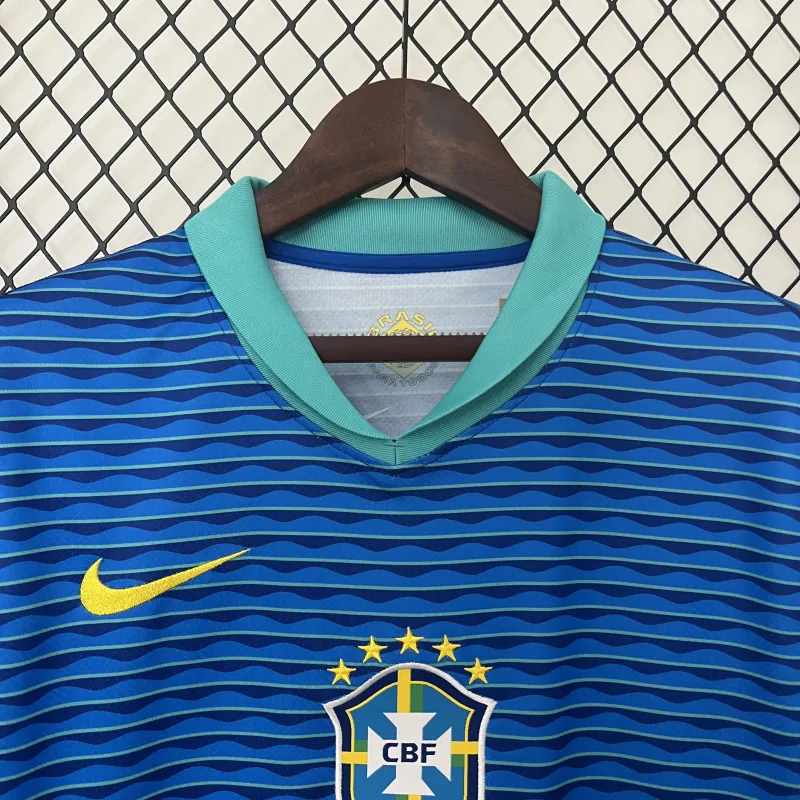 Maillot de football bleu du Brésil (extérieur) 2024