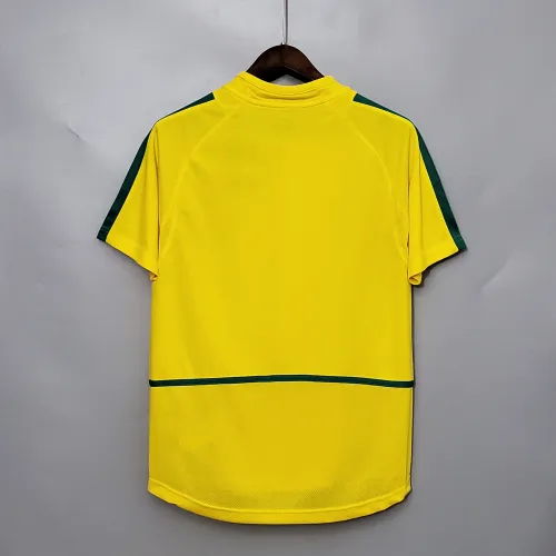 2002 World Cup Brazil home Retro Soccer Jersey