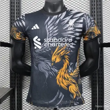 25/26 Liverpool Dark Grey with Golden Phoenix Pattern Player Version Jersey