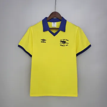 71/79 Arsenal Away yellow Retro Soccer Jersey