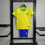 2023 Brésil Home Kids Kit 2023 Brazil Home Kids Kit