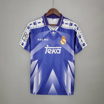 96/97 Real Madrid Retro away purple soccer jersey