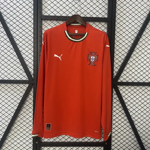 2025 Portugal Home Long Sleeve Jersey