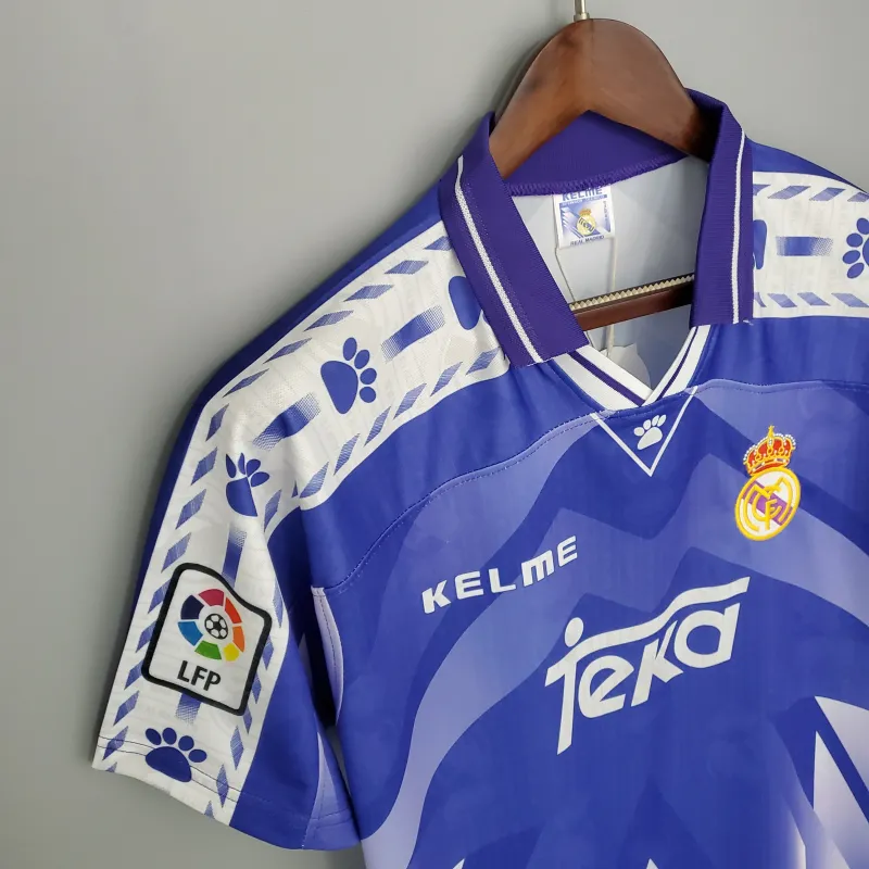 96/97 Real Madrid Retro away purple soccer jersey