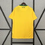 2010 World Cup Brazil Retro Home yellow soccer jersey
