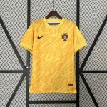Camisa amarela de goleiro de Portugal para 2024 2024 Portugal Yellow Goalkeeper Soccer Jersey