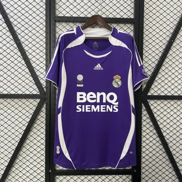 06/07 Real Madrid Retro Third away purple soccer jersey