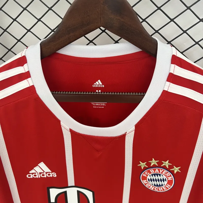 17/18 Bayern Munich Retro home red soccer jersey