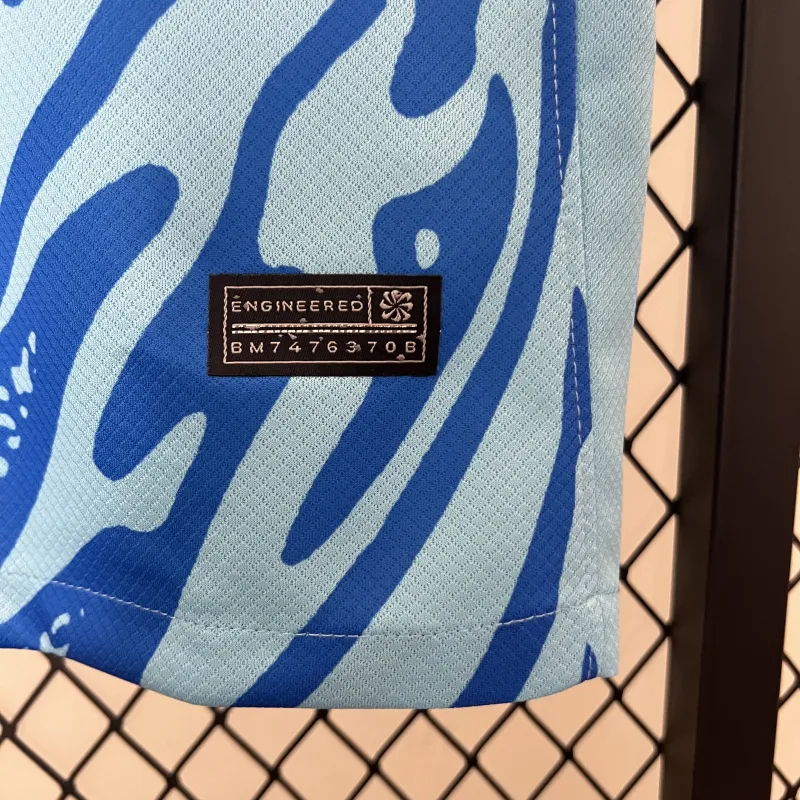 2024 Portugal Goalkeeper Blue Soccer Jersey