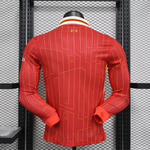 24/25 Liverpool Home Long Sleeve Player Jersey