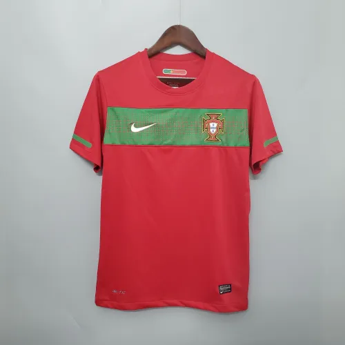 Coupe du monde 2010 Portugal rouge Camisa de futebol Retro Soccer Jersey