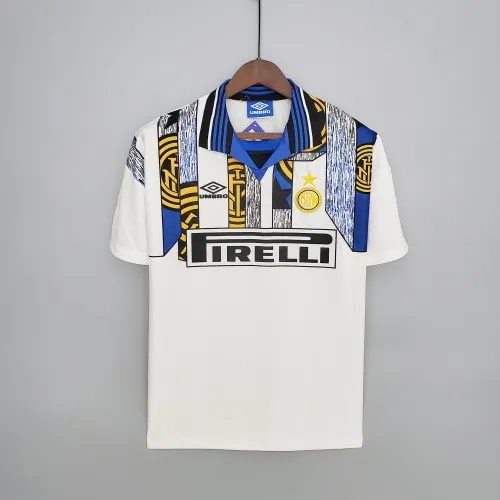 96/97 Inter Milan Retro away white soccer jersey