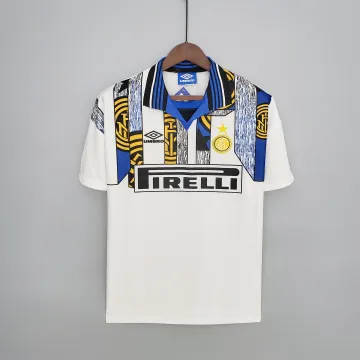 96/97 Inter Milan Maglia da calcio retro away bianca