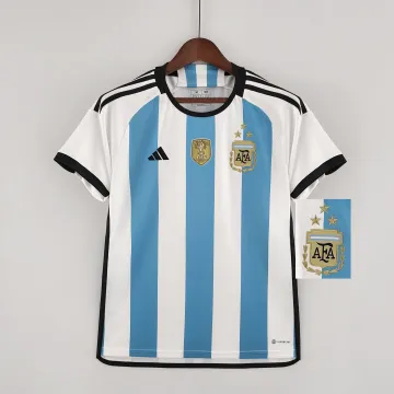 Camisa da Argentina para jogos em casa no Mundial de 2022 (3 estrelas)