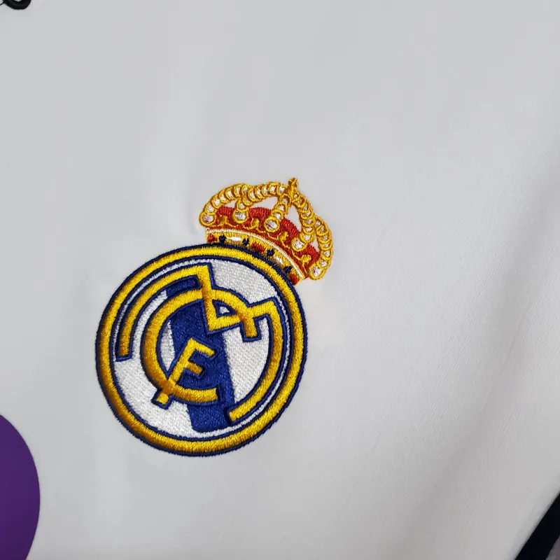 06/07 Real Madrid home Retro white soccer jersey
