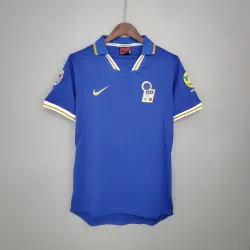 1996 Italy Home Retro Soccer Jersey - product photo 1996 Italy Home Retro Men's Soccer Jersey, classic front view with team crest.