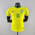 2022 World Cup Brazil Home Player Version Jersey