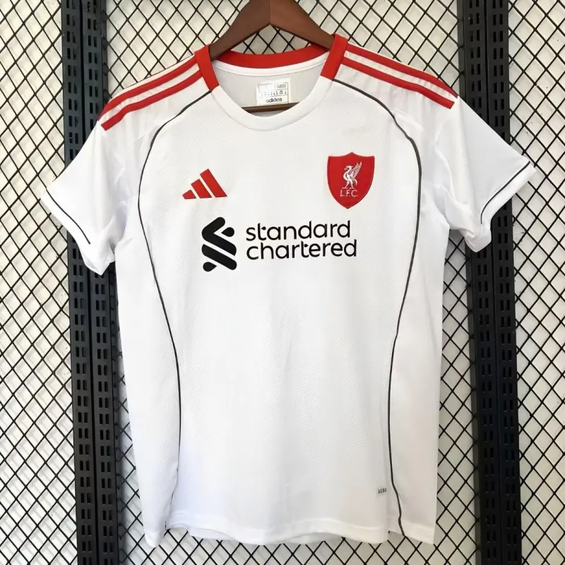 25/26 Liverpool Away White Soccer Jersey