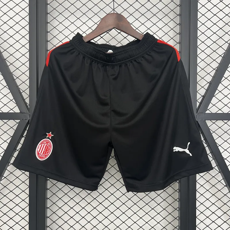 Calções de jogo em casa do AC Milan 2025/2026