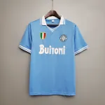 86/87 napoli Retro Home blauw voetbalshirt 86/87 napoli Retro Home blauw voetbalshirt