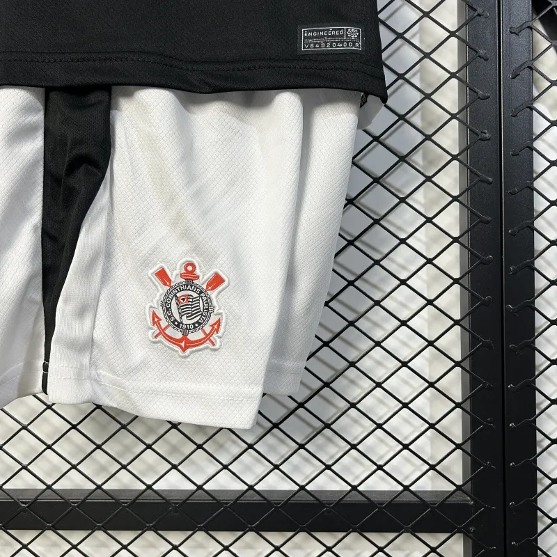 25/26 Corinthians Heimtrikot schwarz Kinder