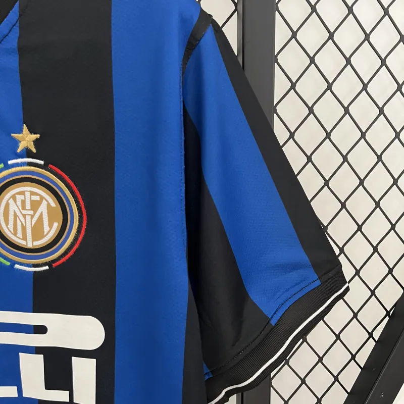 09/10 Inter Milan Retro maillot de foot domicile bleu