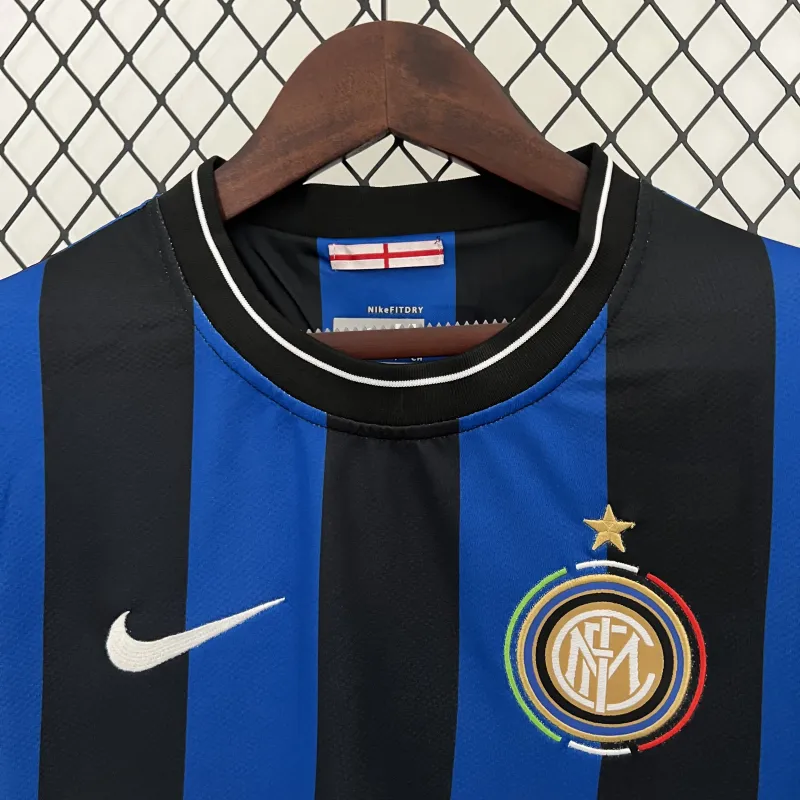 09/10 Inter Milan Retro maillot de foot domicile bleu