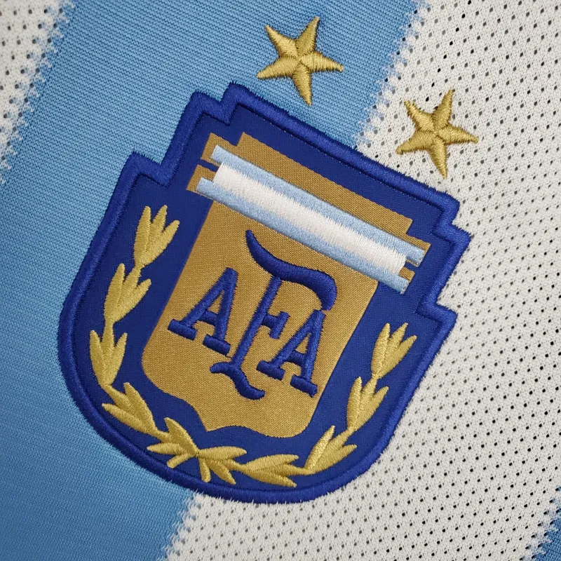 2010 World Cup Argentina Home Retro Soccer Jersey
