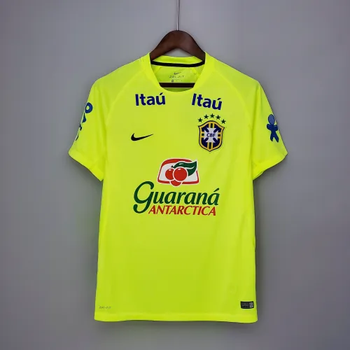 2025 Brazil Training fluorescent Green Soccer Jersey