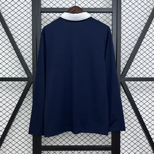 2014 World Cup France Home Retro Long Sleeve Jersey