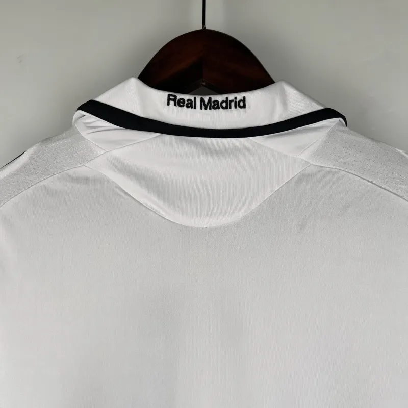 08/09 Real Madrid Retro Home white soccer jersey