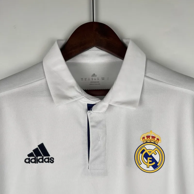 16/17 Real Madrid Retro home white soccer jersey