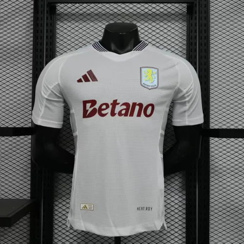 24-25 Aston Villa White Player Version jersey