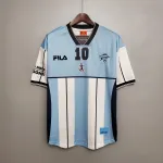 2001 Argentina Maradona #10 Commemorative Edition Light Blue Retro Jersey